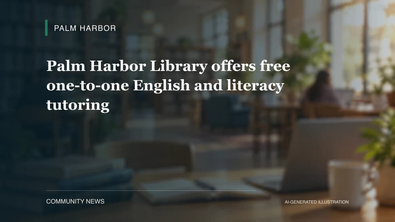 Palm Harbor Library offers free one-to-one English and literacy tutoring